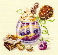 クロスステッチ 刺繍キット マジックニードル Magic Needle チョコレートのデザート 14ct 食べ物 クロス…