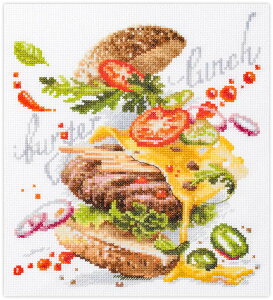 ���[���֑������� �N���X�X�e�b�` �h�J�L�b�g �}�W�b�N�j�[�h�� Magic Needle �o�[�K�[�����` 14ct �H�ו� �N���X�X�e�b�`�L�b�g �����イ �h�J