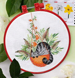 ���[���֑������� �N���X�X�e�b�` �h�J�L�b�g �A�u���X�A�[�g Abris Art �o�X�P�b�g�̒��̔L �t�[�v�t�� 14ct ���� �A�� �N���X�X�e�b�`�L�b�g �����イ �h�J