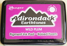 アディロンダック ピグメントインク ワイルド プラム アーストーン スタンプ用インクパッド