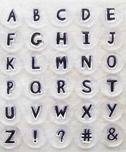 �N���A�X�^���v �A���t�@�x�b�g 30��ނ̃X�^���v �A���X�^���v �A�[�g�X�^���v