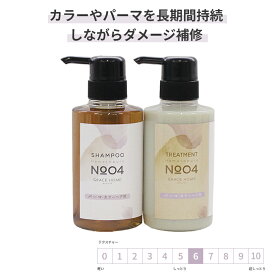 サロン専売 カラーケア パーマケア用 各300ml [新GRACE HOME BEAUTY No.4] 美容室専売品 美しい髪色続くカラー パーマ 長持ち ダメージ補修 褪色防止 ヘマチン配合