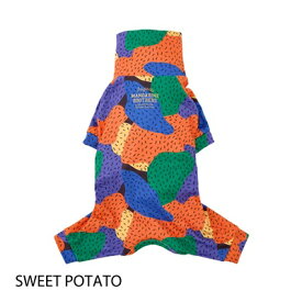 ペット服　【MANDARINE BROTHERS　スキンタイトスーツ　マルチプリント　SWEET POTATO　XS・S・M・L・XL・XXL・3L・4L・5L・MD・XLB】マンダリンブラザーズ　MB25