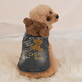ペットウェア　【CRAZYBOO　ベアデニムボアアウター　XS～XXL、DS・DMサイズ】　CB23AW