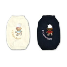 ペットウェア　【CRAZYBOO　スケートくまさんニット　XS～XXL、DXS～DMサイズ】　CB24AW