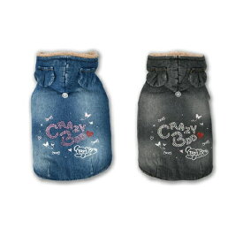 ペットウェア　【CRAZYBOO　デニムアウター　XS～XXL、DXS～DMサイズ】　CB25AW