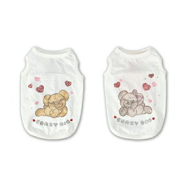 ペットウェア　【CRAZYBOO　ラブベアタンクトップ　XS～XXL、DXS～DMサイズ】　CB26SS