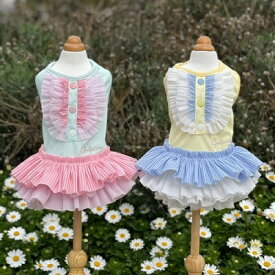 ペット服　【GODPIVA　COOLパステルチュールワンピース】　オシャレなわんちゃんに♪　GP2021SS