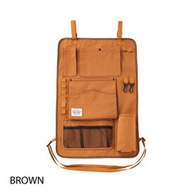 ペットとおでかけ♪　【MANDARINE BROTHERS　カーポケットツールロール　ブラウン】　カー用品　マンダリンブラザーズ