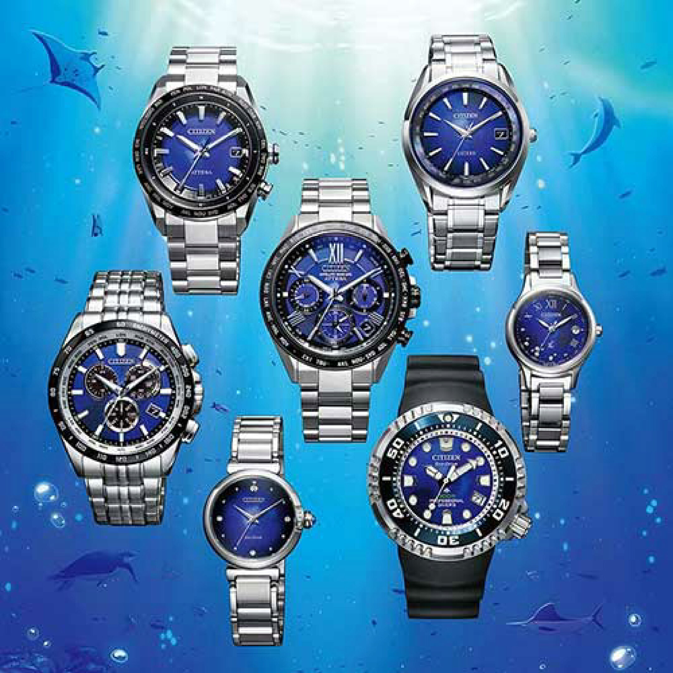 CITIZEN ATTESA CC4075-50L 青の時 構造色 GPS衛星電波 ダブルダイレクトフライト スーパーチタニウム パーフェックス B'z 限定2400本 エコ・ドライブ