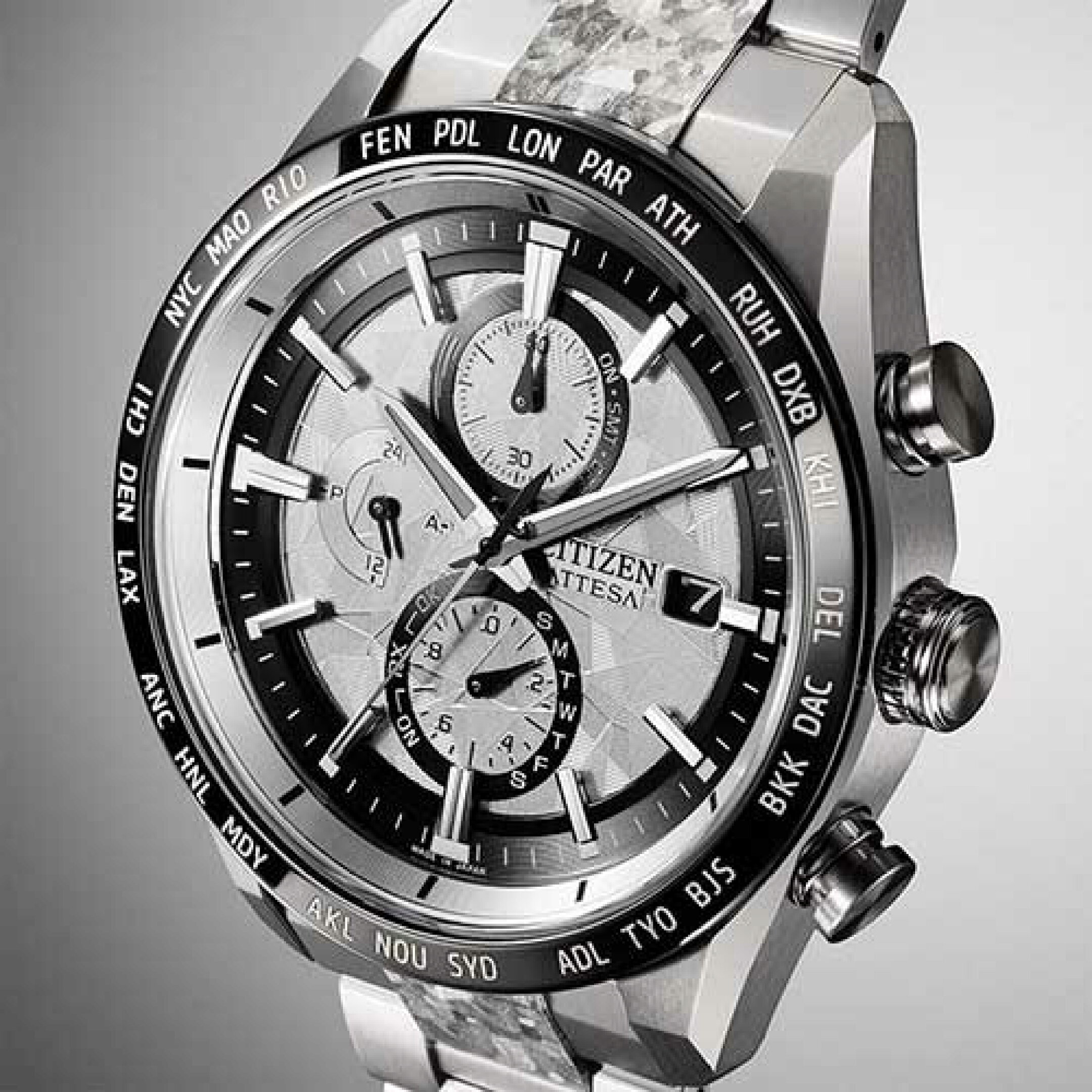 シチズン アテッサ 世界限定2,500本 AT8284-61A チタン CITIZEN ATTESA エコドライブ 電波時計 腕時計 新作 2025 メンズ ダイレクトフライト 限定 ブラック チタン