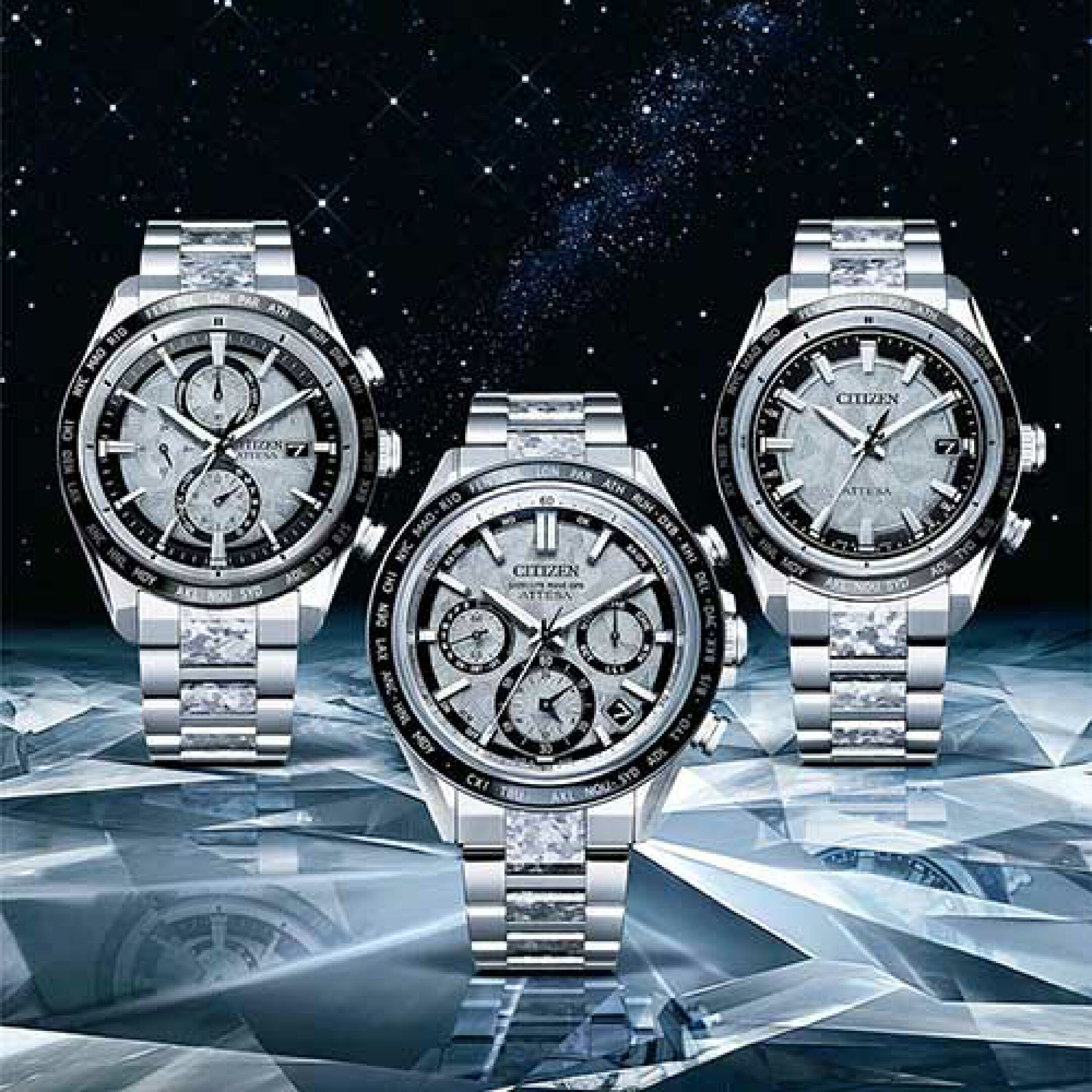 チズン アテッサ 世界限定2,500本 AT8284-61A チタン CITIZEN ATTESA エコドライブ 電波時計 腕時計 新作 2025 メンズ ダイレクトフライト 限定 ブラック チタン