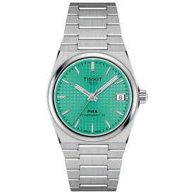 【2000円OFF＆最大P53倍】【無金利12回】TISSOT PRX ティソ T1372071109101 POWERMATIC80 パワーマティック80 T-クラシック ブルー グリーン ブランドオートマティック 自動巻き ステンレススチール おしゃれ 防水 男性 実用的 35mm 母の日