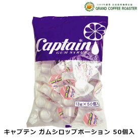 キャプテン ガムシロップポーション 袋（13g×50個）　中村商店