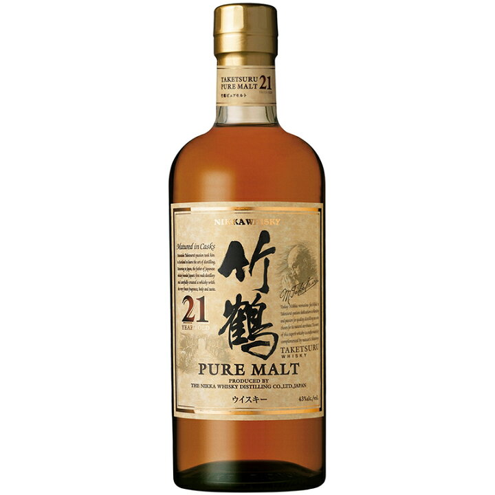 楽天市場】[アサヒビール]竹鶴21年ピュアモルト／ 700ml 竹鶴共通 