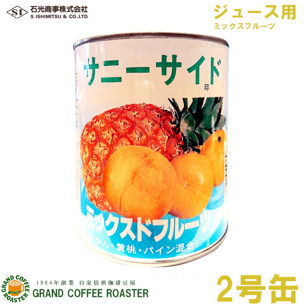 サニーサイド ミックスドフルーツ(ジュース用) 2号缶詰