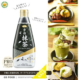 【ジーエスフード】GS 宇治抹茶ソース 和風タイプ 500g / 愛知県西尾市産・製菓材料 希釈可
