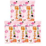 【5袋セット】ウメケン 梅ぼしさん 国産しそ梅干し100% 10.6g