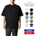 Tシャツ メンズ レディース 大きいサイズ 半袖 綿 厚手 おしゃれ 無地 M L XL カジュアル アメカジ ストリート シンプル スポーツ ダンス 学生 イベント 定番 男女兼用 ホワイト ブラック United Athle ユナイテッドアスレ マグナムウェイト ビッグシルエットTシャツ 4411-01