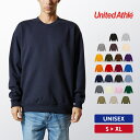 トレーナー メンズ レディース 裏毛 裏パイル 厚手 綿100% 無地 ユナイテッドアスレ 10.0オンス クルーネック スウェット 5044-01 アメカジ スポーツ カジュアル ストリート あったか 暖かい ゆったり おしゃれ スエット ホワイト 白 ブラック 黒 ネイビー S M L XL