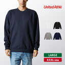 トレーナー メンズ レディース 大きいサイズ 裏毛 裏パイル 厚手 綿100% 無地 ユナイテッドアスレ 10.0オンス クルーネック スウェット 5044-01 アメカジ スポーツ カジュアル ストリート あったか 暖かい ゆったり おしゃれ スエット ホワイト 白 ブラック 黒 ネイビー XXXL