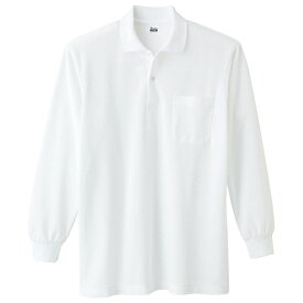 ポロシャツ メンズ レディース 長袖 綿 ポリエステル 鹿の子 定番 おしゃれ 無地 SS S M L LL スポーツ ゴルフ テニス オフィスカジュアル ビジネス クールビズ 制服 スクール 保育士 事務服 男女兼用 Printstar プリントスター T/C長袖ポロシャツ（ポケット付き） 00169-VLP