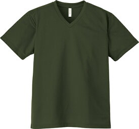 Vネック Tシャツ メンズ 半袖 レディース 吸汗速乾 ドライメッシュ 無地 SS S M L LL おしゃれ シンプル スポーツ バスケ サッカー テニス ダンス glimmer グリマー ドライVネックTシャツ 00337-AVT