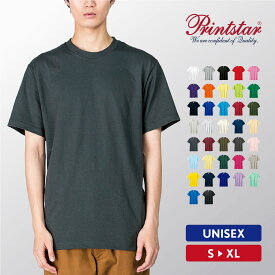 Tシャツ メンズ レディース 半袖 綿 おしゃれ 無地 S M L XL カジュアル アメカジ ストリート シンプル スポーツ テニス バスケ サッカー 野球 ダンス 学生 スクール 仕事 イベント 定番 男女兼用 ユニセックス Printstar プリントスター ヘビーウェイトTシャツ 00085-CVT