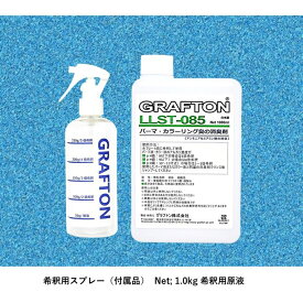パーマ液・カラー剤のニオイを無臭化＆無害化｜無香料消臭スプレー｜アレルギー・皮膚炎対策｜グラフトン LLST-085　1.0kg 詰換え用　希釈用スプレーボトル付き｜美容室・家庭用