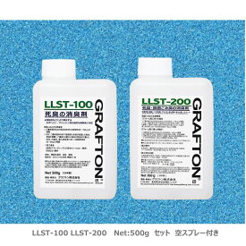 【死臭・腐敗臭対策用】2剤式強力消臭剤セット｜化学吸着＋中和反応による複合処理で無臭化を実現｜グラフトン LLST-100・200（各500g）｜特殊清掃・遺品整理・孤独死現場に最適