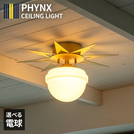 1灯 シーリングライト PHYNX フィンクス シーリングランプ / おしゃれ 照明器具 led 対応 照明 天井 真鍮 ブラス ゴールド リビング ダイニング 寝室 玄関 カフェ 北欧 ミッドセンチュリー シンプル モダン レトロ 新築 賃貸