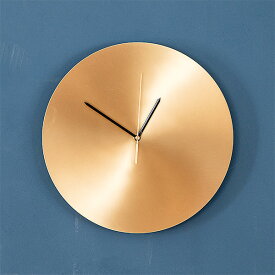 真鍮 掛け時計 ミンゴ クロック 壁掛け時計 アナログ シンプル ナチュラル 北欧 おしゃれ かわいい 新築祝い ギフト スイーブムーブメント 電池式 アメリカン ミッドセンチュリー