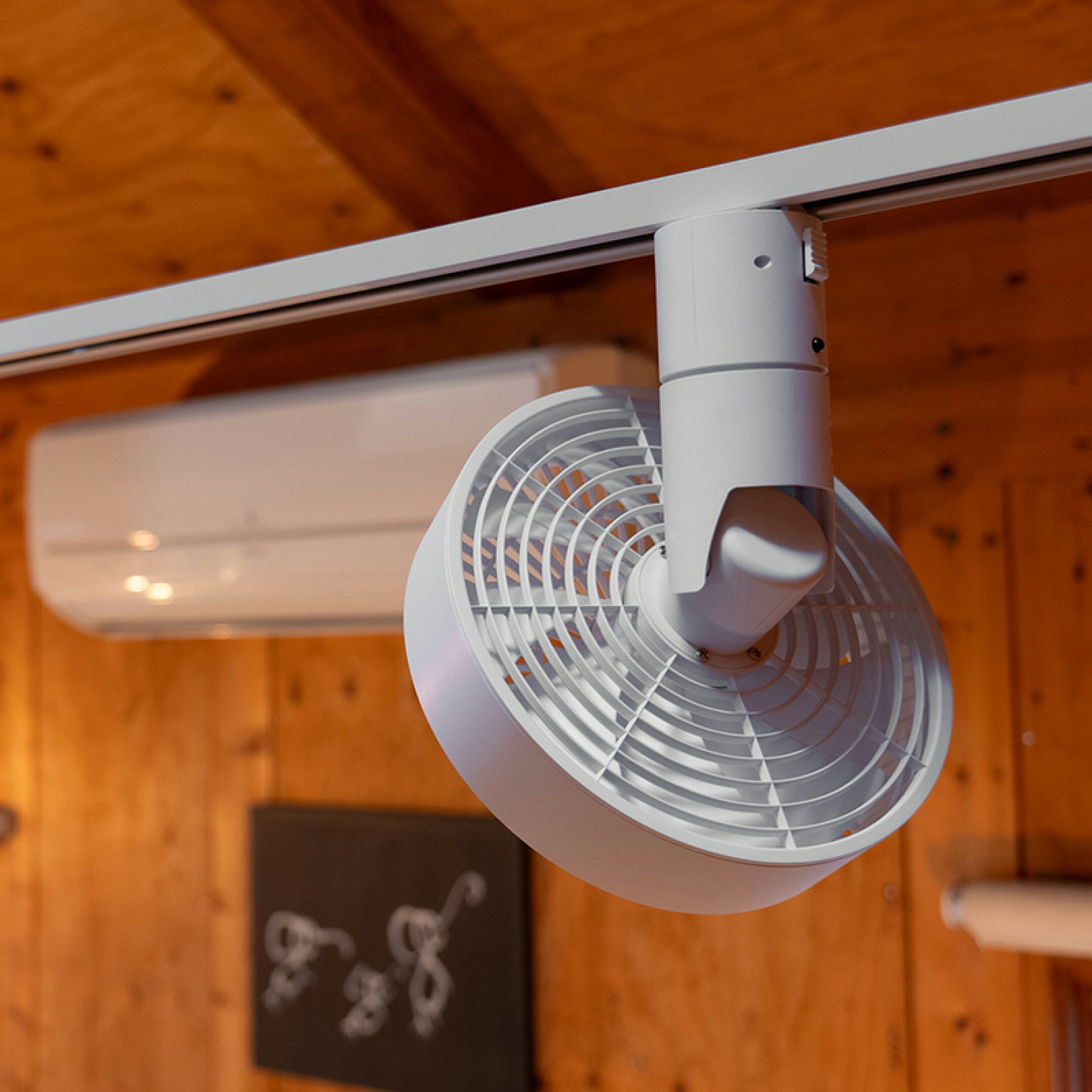 BRID 003431 DUCT RAIL FAN 3D リビング設置事例