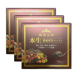 3セット 酵素女神 　本生　濃縮酵素ペースト 30包入り　83品目の熟成酵素ペースト