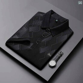 ポロシャツ メンズ 半袖 トップス 紳士 カジュアル 中高年 春夏 プラスサイズ ブラック グレー ホワイト