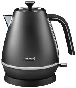 デロンギ(DeLonghi) ディスティンタコレクション 電気ケトル エレガンスブラック 1.0L 空だき防止 自動電源オフ KBI1200J-BK