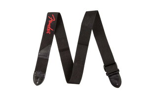 Fender �t�F���_�[ �X�g���b�v 2 BLK POLY STRAP,RED FENDER