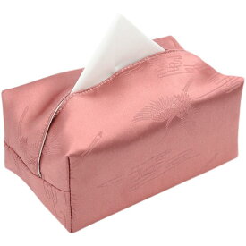 ティッシュケース おしゃれ 生地 ボックス 紙箱 デスクトップ 家庭用 ペーパー カバー シルバー ピンク グリーン 和風