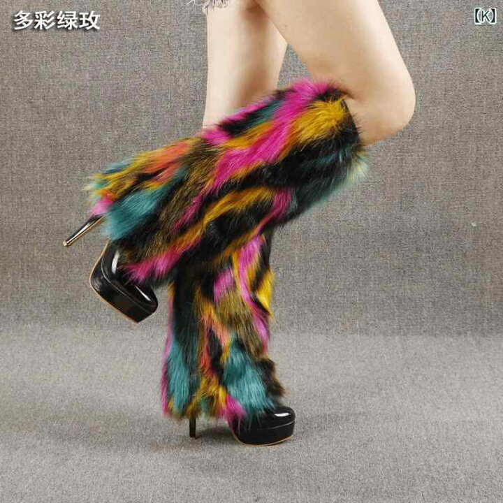 楽天市場】レッグウォーマー ファー レッグカバー もこもこ ふわふわ ブーツカバー ロング ミディアム ショートカラフル 冬 ホワイト ブラック :  Grams楽天市場店