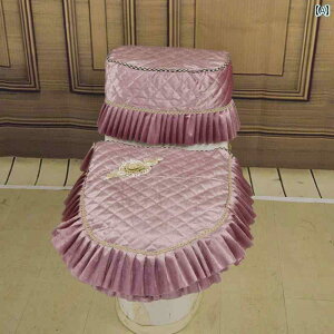 トイレカバー 3点セット ヨーロピアン 北欧 かわいい おしゃれ 家庭 マット シート オールシーズン クッション 防塵 ピンク グレー グリーン