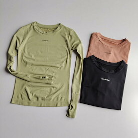 Tシャツ メンズ レディース 長袖 トップス トレーニング ジム フィットネス 秋冬 スポーツ タイト 速乾 ランニング ヨガ 伸縮 通気性 スリムフィット グリーン ピンク ブラック