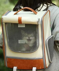 ペットキャリー 犬 猫 バッグ ポータブル 大容量 外出 屋外 折りたたみ 通気性 ベージュ ブラック ブルー