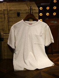 tシャツ メンズ 半袖 トップス 糸ポケット ヘビーウェイト レトロ プリント コットン ラウンドネック ホワイト