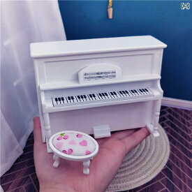 ミニチュア 楽器 模型 置物 オブジェ 装飾 飾り おしゃれ 家具 木製 ピアノ ホワイト ブラック ピンク