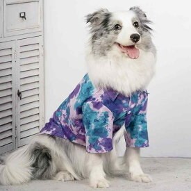 犬服 シャツ ドッグウェア かわいい おしゃれ ペット 春夏 薄手 大型犬 通気性 綿 オレンジ グリーン