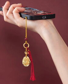 キーホルダー メンズ レディース ペンダント アクセサリー レトロ 携帯 ストラップ タッセル バッグ 装飾 ギフト ゴールド