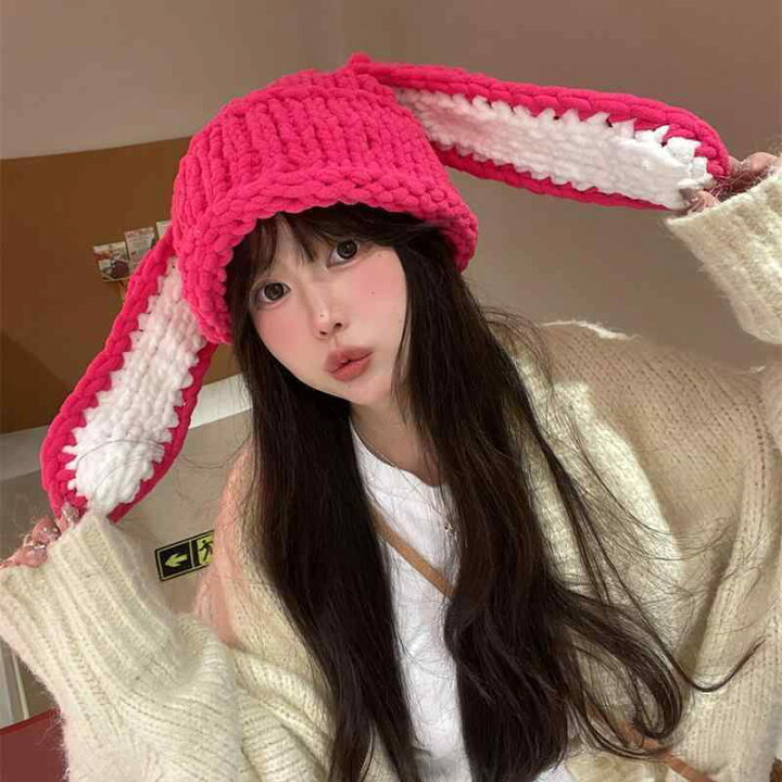 楽天市場】うさぎ耳 帽子 大人 かわいい ファッション カジュアル 