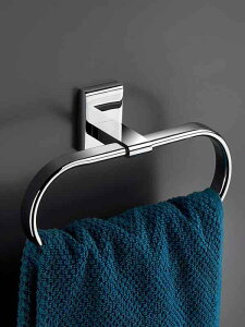 タオルハンガー おしゃれ タオル掛け リング 丸 フック 楕円形 ラウンド 洗面所 トイレ キッチン 銅 バスルーム ハンドタオル タオルラック シルバー