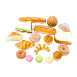 食品サンプル リアル 業務用 レストラン 飲食店 見本 ディスプレイ 展示 パン ケーキ おもちゃ ハンバーガー サンドイッチ 小道具 マカロン ドーナツ ベーグル ホットドッグ 食パン クロワッ