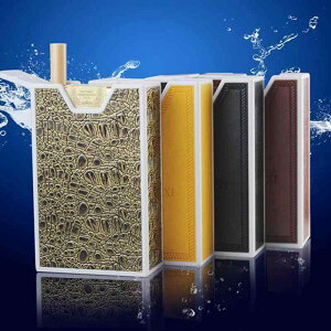 シガレットケース 煙草入れ タバコ 収納 おしゃれ ボックス 厚手 ソフト バッグ ポータブル プラスチック レザー ゴールド ブラック